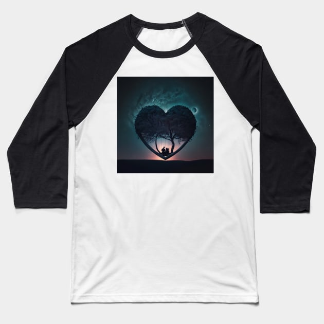 Heart Tree 10 Baseball T-Shirt by thewandswant